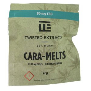 Cara-Melts by Twisted Extracts contain 80mg CBD