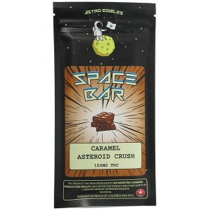 Caramel Asteroid Crush by Astro Edibles contains 150mg THC