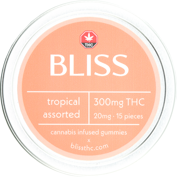 Tropical Mix Gummies By Bliss - THC Edibles | MMJDirect